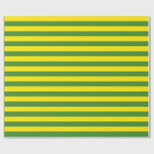 Gele en groene strepen cadeaupapier (Vlak)