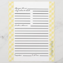 Gele en groene strepen en cheques