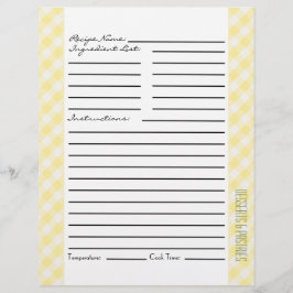 Gele en groene strepen en cheques