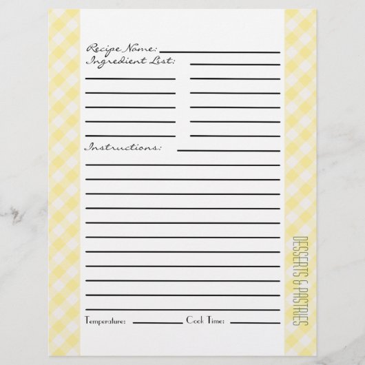 Gele en groene strepen en cheques (Voorkant)