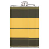  gele en groene strepen heupfles (Achterkant)