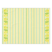 Gele en groene strepen Italiaanse Lemon en Limoen Tafelkleed (Voorkant (Horizontaal))
