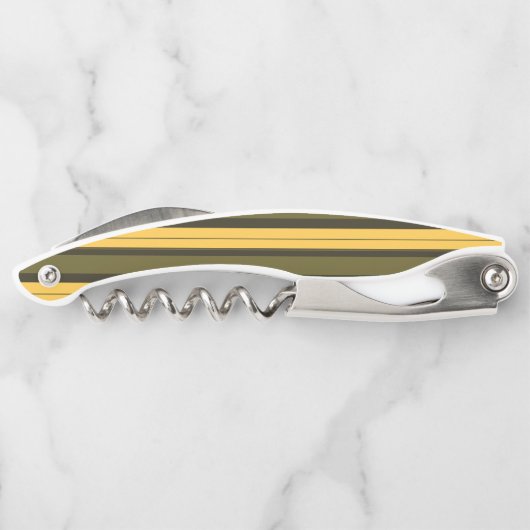  gele en groene strepen kurkentrekker (Achterkant)