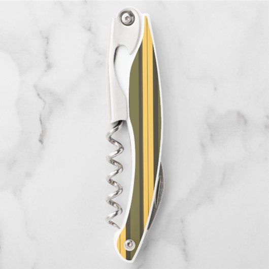  gele en groene strepen kurkentrekker (Voorkant)