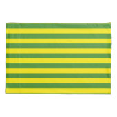 Gele en groene strepen kussensloop (Achterkant)