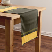  gele en groene strepen lange tafelloper (Voorbeeld)