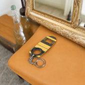  gele en groene strepen mini flessenopener