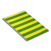 Gele en groene strepen notitieboek (Rechterzijde)