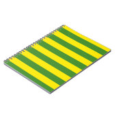 Gele en groene strepen notitieboek (Linkerzijde)