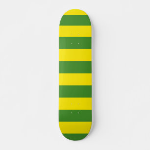 Gele en groene strepen persoonlijk skateboard