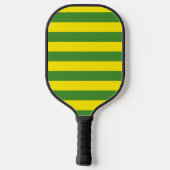 Gele en groene strepen pickleball paddle (Achterkant)