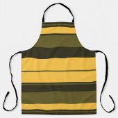  gele en groene strepen schort (Voorkant)