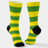 Gele en groene strepen sokken (Gebogen)