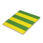 Gele en groene strepen tegeltje (Zijkant)