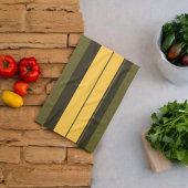  gele en groene strepen theedoek