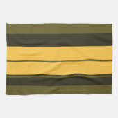  gele en groene strepen theedoek (Horizontaal)