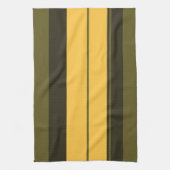  gele en groene strepen theedoek (Verticaal)