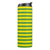 Gele en groene strepen thermosbeker (Gedraaid links)