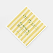 Gele en groene zomer Bachelorette Servet (Hoek)