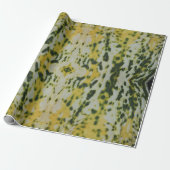 Gele en Groene Zucchini Cadeaupapier (Uitgerold)