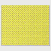 Gele en multidimensionele poolpunten cadeaupapier (Vlak)