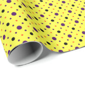 Gele en multidimensionele poolpunten cadeaupapier (Rol Hoek)