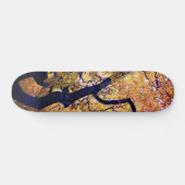Gele en oranje bladeren persoonlijk skateboard (Horizontaal)
