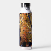 Gele en oranje bladeren waterfles (Links)