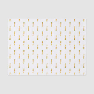 Gele en oranje cartoon giraffe tissuepapier