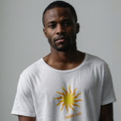 Gele en Oranje Funky Flaming Sun T-shirt