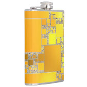 Gele en Oranje kolf Heupfles (Rechts)