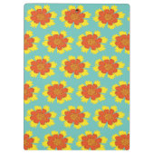 Gele en oranje koreopsis bloem klembord (Achterkant)