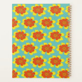 Gele en oranje koreopsis bloem planner (Achterkant)