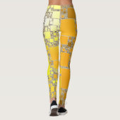Gele en Oranje Leggings (Achterkant)