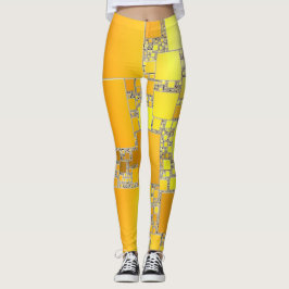 Gele en Oranje Leggings