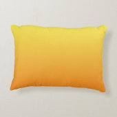 "Gele en Oranje ombre" Decoratief Kussen (Achterkant)