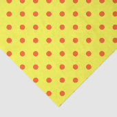 Gele en Oranje pokadots Tissuepapier (Detail)