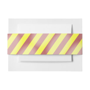Gele en Oranje-rode diagonale strepen Uitnodigingen Wikkel