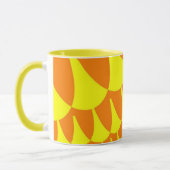 Gele en oranje schalen mok (Links)