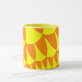 Gele en oranje schalen mok (Midden)