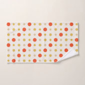 Gele en oranje Stippen Bad Handdoek (Handdoek)