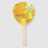 Gele en Oranje ventilatoren Handwaaier (Voorkant)