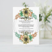 Gele en Oranje Waterverf Informatiekaartje (Staand voorkant)