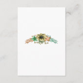 Gele en Oranje Waterverf Informatiekaartje (Achterkant)