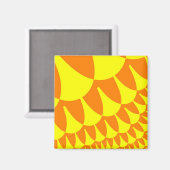 Gele en Oranje weegschalen Magneet (Voorkant / Achterkant)