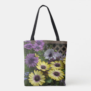 Gele en Paarse Afrikaanse Daisies Tote Bag