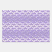 Gele en paarse bloemen Moederdag Inpakpapier Vel (Voorkant 3)