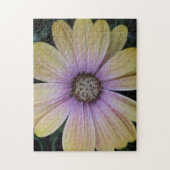 Gele en Paarse Daisy Flower Legpuzzel (Verticaal)