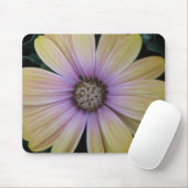 Gele en Paarse Daisy Flower Muismat (Met muis)