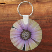 Gele en Paarse Daisy Flower Sleutelhanger (Voorkant)